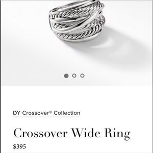 David Yurman Crossover Ring Size 8